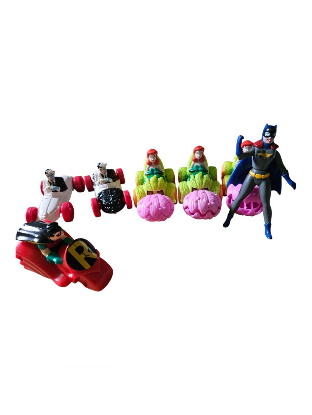 1990s Vintage McDonald's DC Happy Meal Toys features